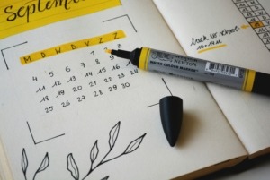 Terminkalender-Leuchtstrift